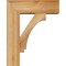 Ekena Millwork Imperial Block Rough Sawn Bracket w/ Offset Brace, Western Red Cedar, 6"W x 16"D x 20"H BKT0604X16X20IMP05RWR - alternate 3